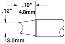 Solder Tip, Smart Heat PowerTips, STTC-513Metcal  